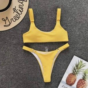 Zahara Yellow Swimsuit set